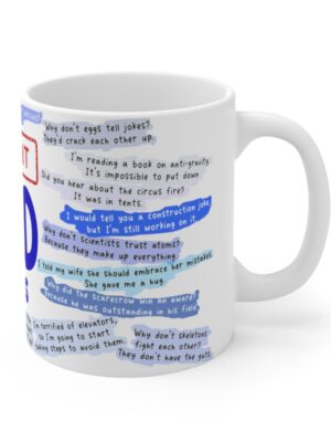 Urgent Dad Jokes - Ceramic Coffee Cup And Tea Cup - Unique Fathers Day Mug - 11oz/15oz - Perfect Gift for Dad