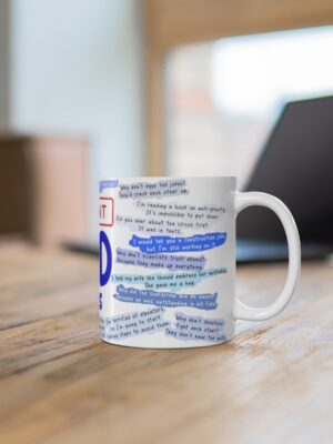 Urgent Dad Jokes - Ceramic Coffee Cup And Tea Cup - Unique Fathers Day Mug - 11oz/15oz - Perfect Gift for Dad