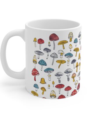 Mushroom Pattern Cup - Mushroom Pattern Mug - 11oz/15oz - Perfect Kitchenware for Home & Office - Printed in the UK