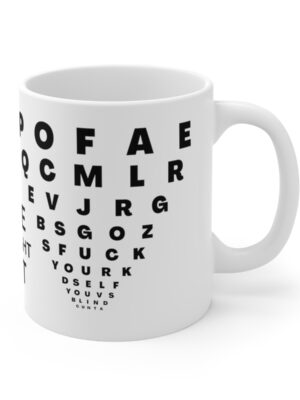 Free Eye-Sight Test - Funny Mug - UK Printed