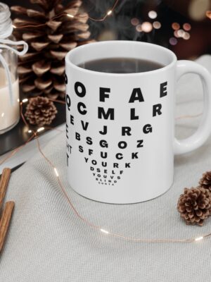 Free Eye-Sight Test - Funny Mug - UK Printed