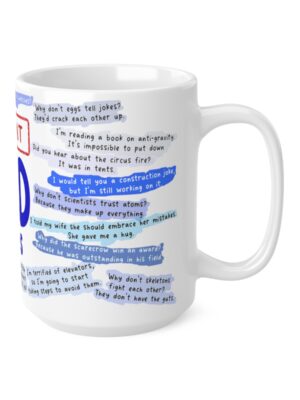 Urgent Dad Jokes - Ceramic Coffee Cup And Tea Cup - Unique Fathers Day Mug - 11oz/15oz - Perfect Gift for Dad