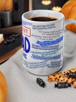 Urgent Dad Jokes - Ceramic Coffee Cup And Tea Cup - Unique Fathers Day Mug - 11oz/15oz - Perfect Gift for Dad