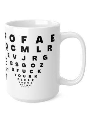 Free Eye-Sight Test - Funny Mug - UK Printed