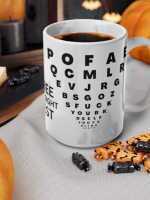 Free Eye-Sight Test - Funny Mug - UK Printed